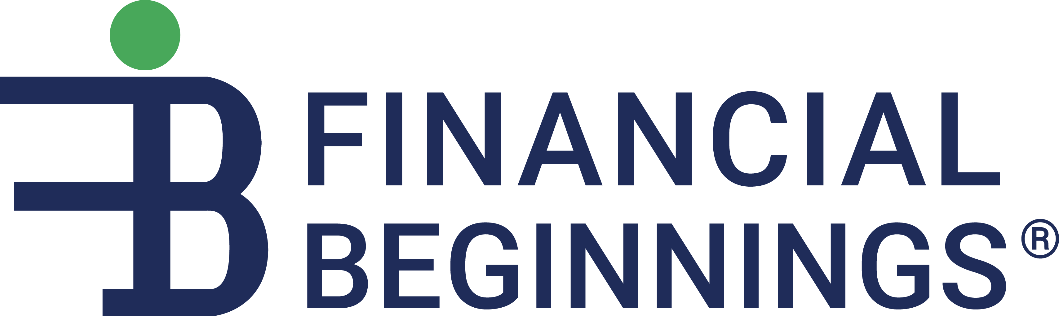 Financial Beginnings logo in blue